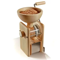 Handgetreidemühle von KoMo: Getreide, Mais und Kichererbsen mahlen