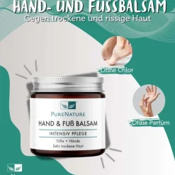 Hand- und Fußbalsam gegen trockene und rissige Haut