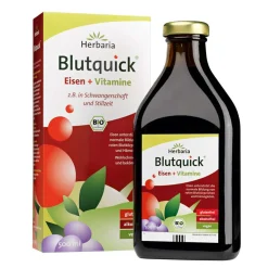Herbaria Blutquick Eisen + Vitamine vegan & ohne Alkohol