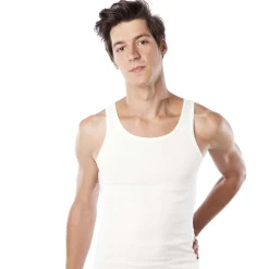 Herren Unterhemd ohne Arm aus Baumwolle, sportlich und stylish