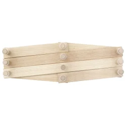 Holz Wandgarderobe mit vielen Haken - Side by Side Design