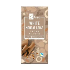 iChoc White Nougat Crisp - Vegan Schokolade mit Krokant