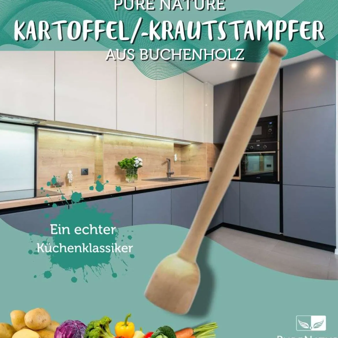 Kartoffelstampfer/Krautstampfer 30 cm