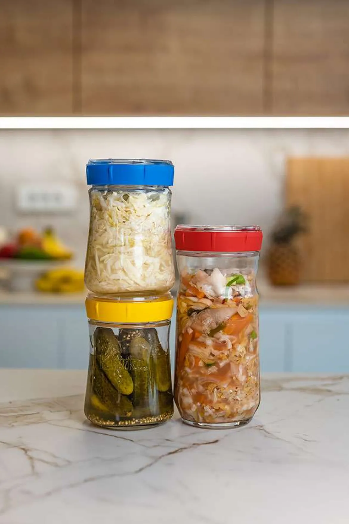 Kefirko Veggie Fermenter Gemüse-Fermentierer gelb