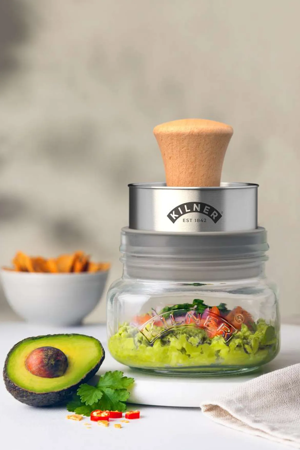 Kilner Mash & Store Guacamole Set