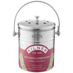 Kilner Tischmülleimer Edelstahl mit Deckel - Retro Style