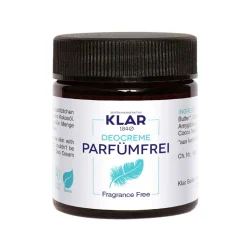 Klar Naturkosmetik Deocreme parfümfrei für empfindliche Haut