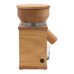 KoMo Getreidemühle Holz Fidifloc 21 - elektrische Mühle mit Handflocker