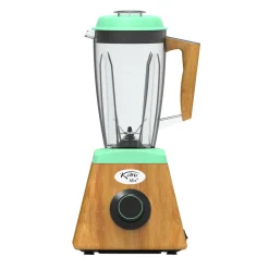 KoMo KoMoMix+ Mixer mit Holzfuß zum Zerkleinern, Pürieren & Smoothies