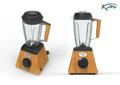 KoMo KoMoMix+ Mixer mit Holzfuß zum Zerkleinern, Pürieren & Smoothies