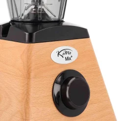 KoMo KoMoMix+ Mixer mit Holzfuß zum Zerkleinern, Pürieren & Smoothies