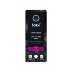 Kraftvolles Khadi Schwarz: Natürliche Pflanzenhaarfarbe