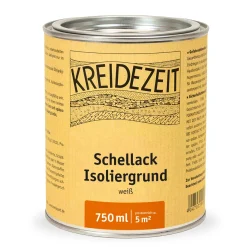 Kreidezeit Schellack Isoliergrund weiß - isolierend und absperrend