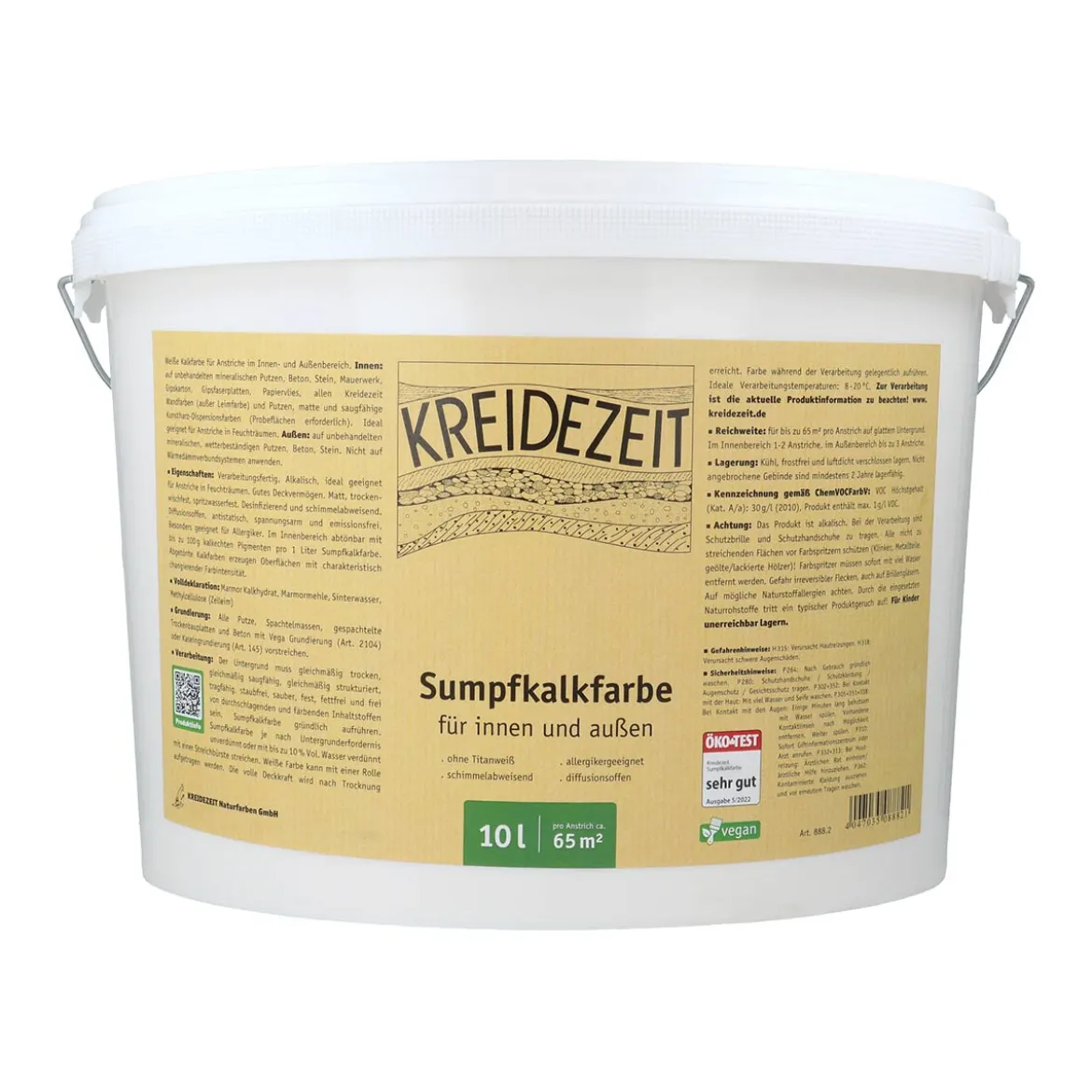 Kreidezeit Sumpfkalkfarbe für Innen & Außen - ökologisch