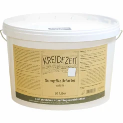 Kreidezeit Sumpfkalkfarbe gefüllt - Ideal für Feuchträume
