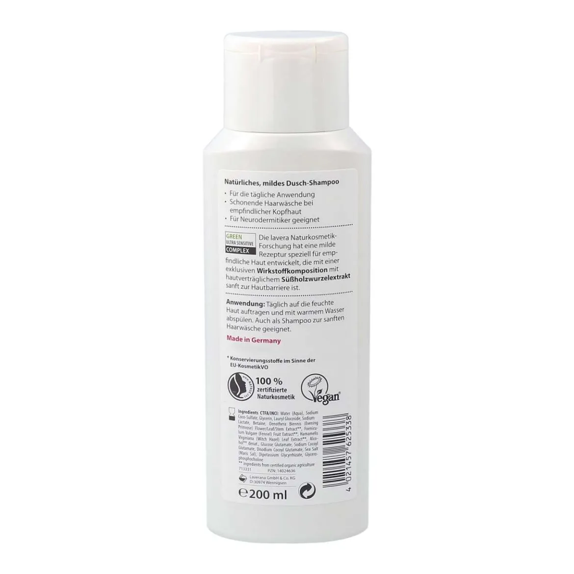Lavera Neutral Dusch-Shampoo ohne Parfüm bei Neurodermitis