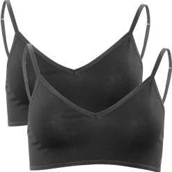 Living Crafts Damen Bustier Tamilla aus Bio-Baumwolle, 2er-Pack