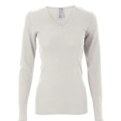 Living Crafts Damen Langarm-Shirt Felicia aus Bio-Merinowolle und Seide