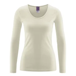 Living Crafts Damen Langarm-Unterhemd Johanna aus Bio-Baumwolle