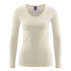 Living Crafts Damen Langarm-Unterhemd Johanna aus Bio-Baumwolle