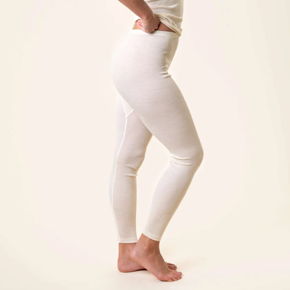 Living Crafts Damen lange Unterhose Fenja aus Bio-Merinowolle und Seide