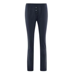 Living Crafts Damen Pyjamahose aus 100% Bio-Baumwolle in zwei Farben