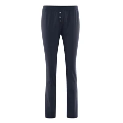 Living Crafts Damen Pyjamahose aus 100% Bio-Baumwolle in zwei Farben