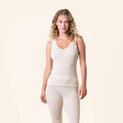 Living Crafts Damen Shirt Freya aus Bio-Merinowolle und Seide