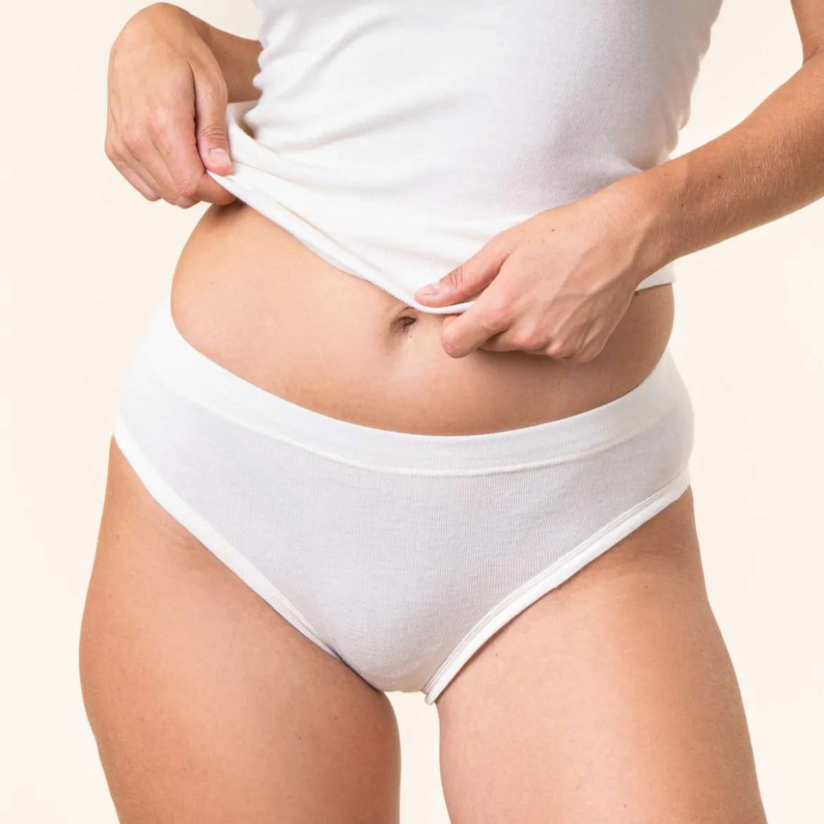 Living Crafts Damen Taillen-Slip Jade aus Bio-Baumwolle