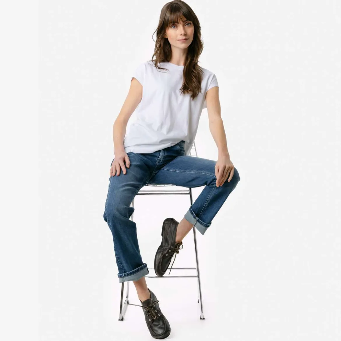 Living Crafts Damen T-Shirt Tida aus Bio-Baumwolle