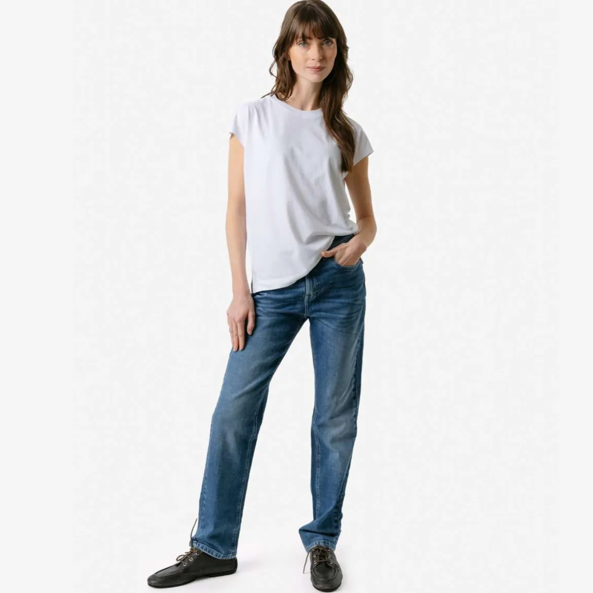 Living Crafts Damen T-Shirt Tida aus Bio-Baumwolle