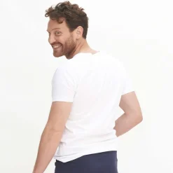 Living Crafts Herren Basic T-Shirts aus Baumwolle im Doppelpack
