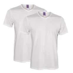 Living Crafts Herren Basic T-Shirts aus Baumwolle im Doppelpack