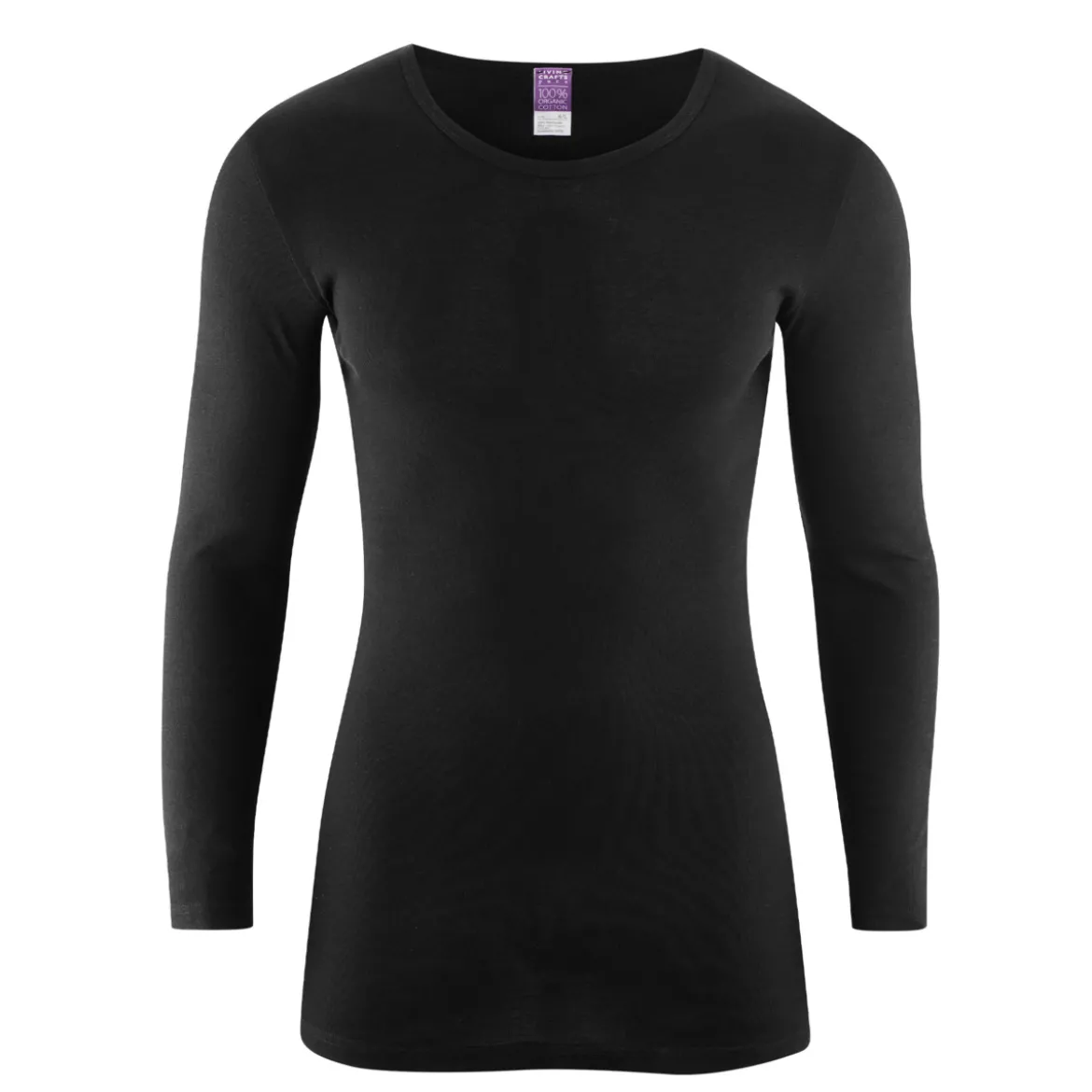 Living Crafts Herren Langarm-Shirt Johan aus Bio-Baumwolle