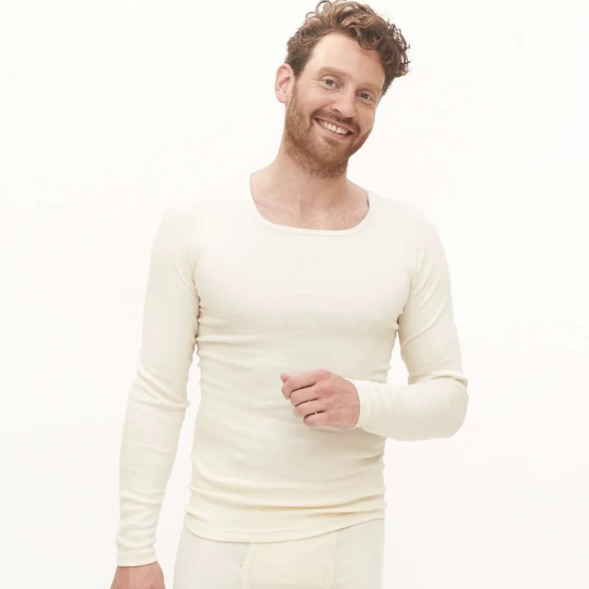 Living Crafts Herren Langarm-Shirt Johan aus Bio-Baumwolle