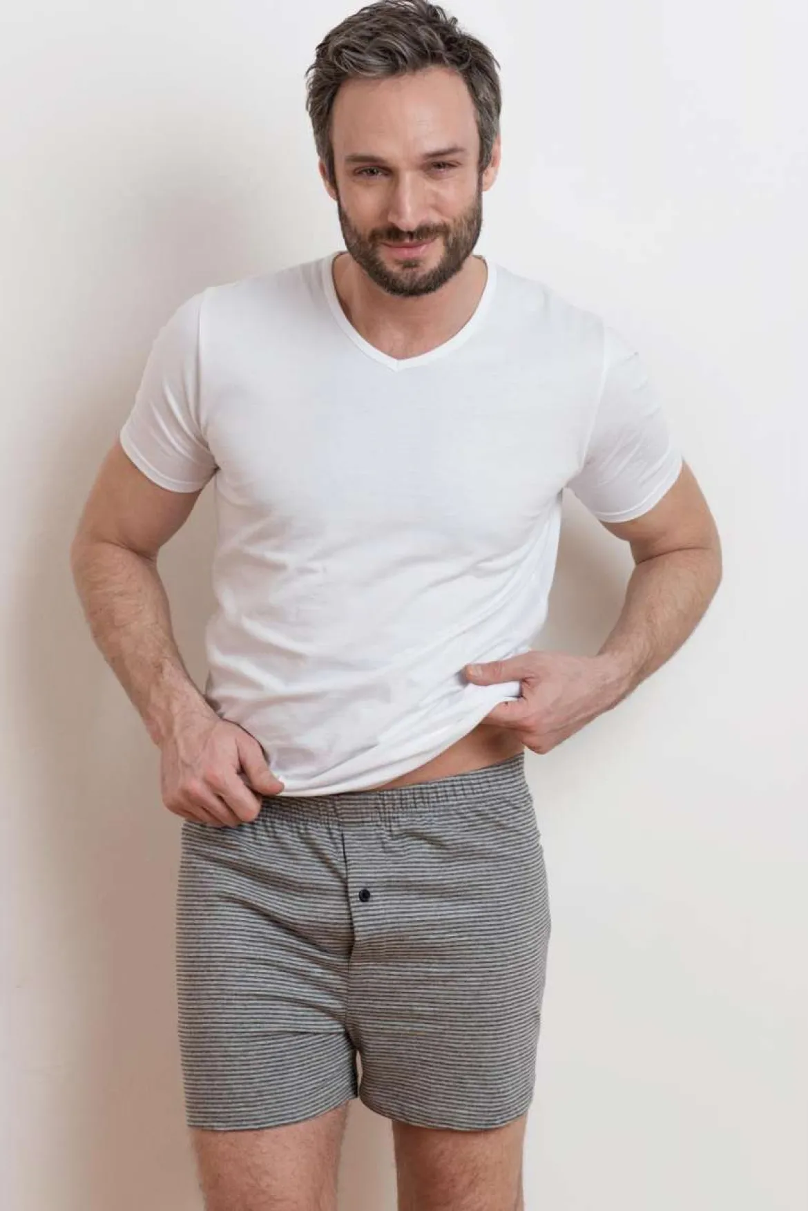 Living Crafts Herren Schlüpfer mit Bein - Basics im Doppelpack