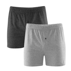 Living Crafts Herren Schlüpfer mit Bein - Basics im Doppelpack
