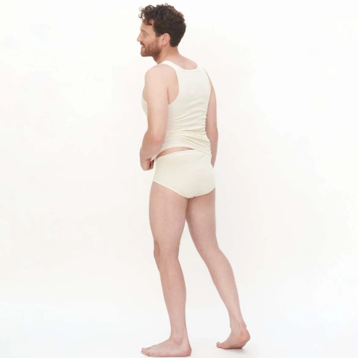Living Crafts Herren Slip Julius aus Bio-Baumwolle mit Eingriff