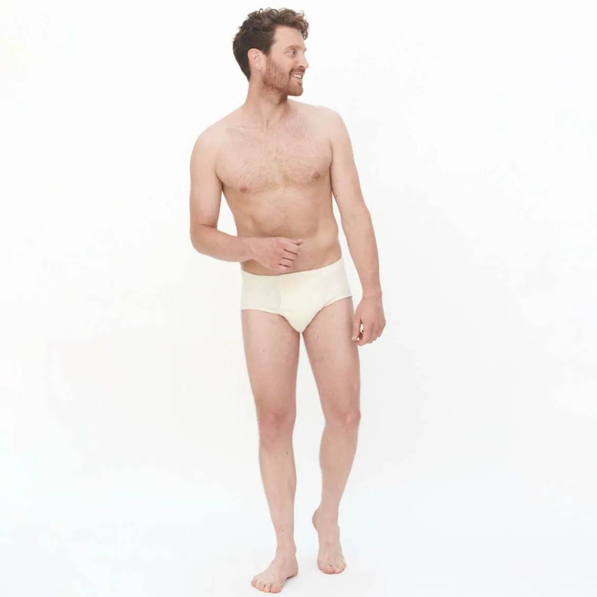 Living Crafts Herren Slip Julius aus Bio-Baumwolle mit Eingriff