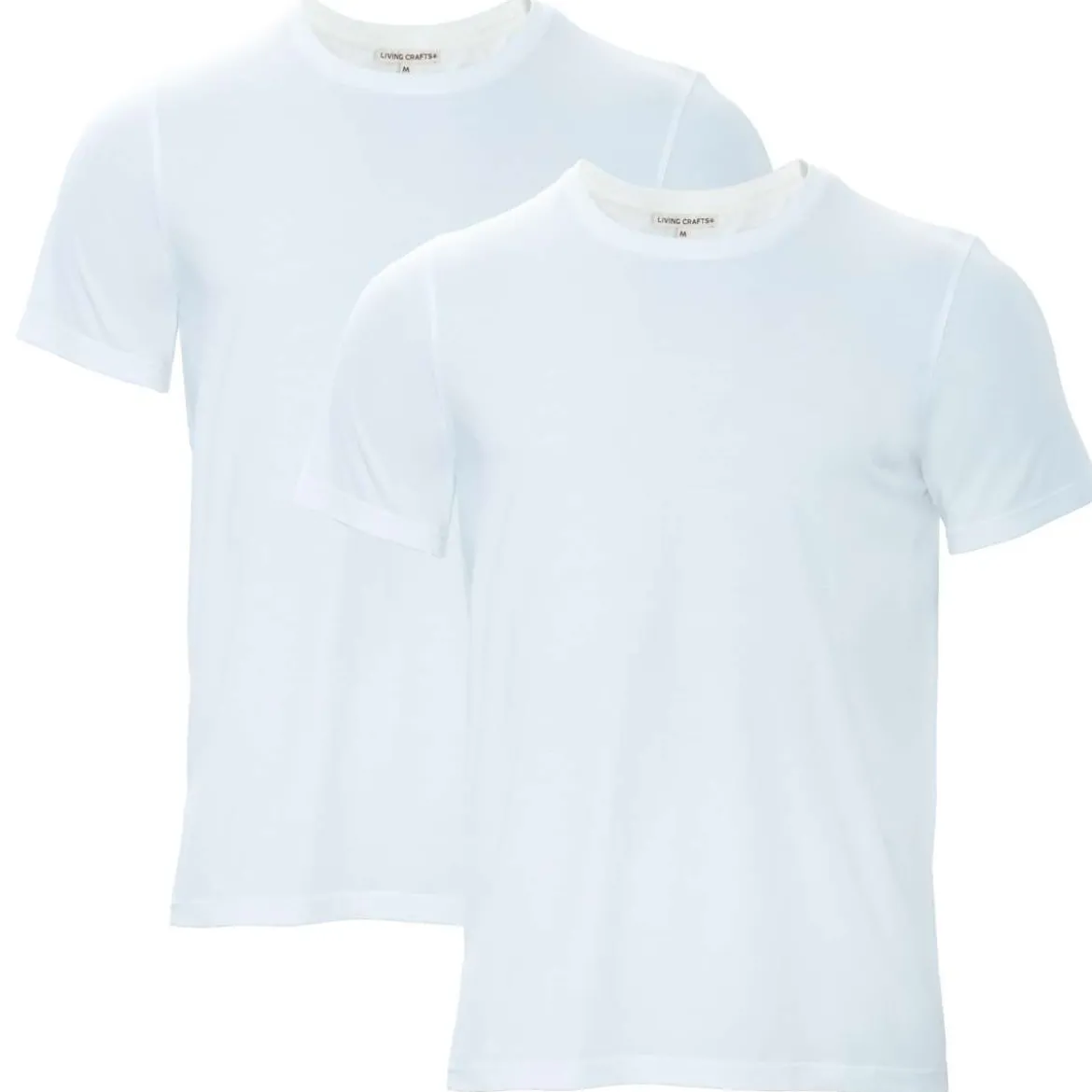 Living Crafts Herren T-Shirt Tawin aus Bio-Baumwolle, 2er-Pack