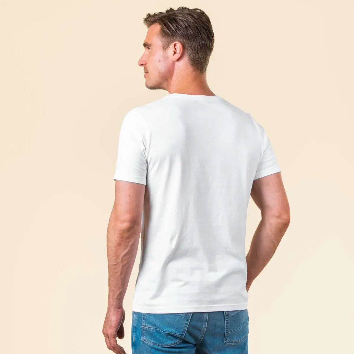 Living Crafts Herren T-Shirt Tawin aus Bio-Baumwolle, 2er-Pack
