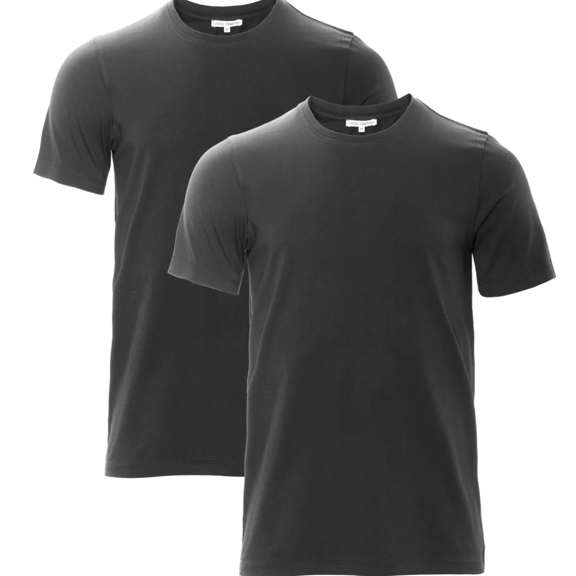 Living Crafts Herren T-Shirt Tawin aus Bio-Baumwolle, 2er-Pack