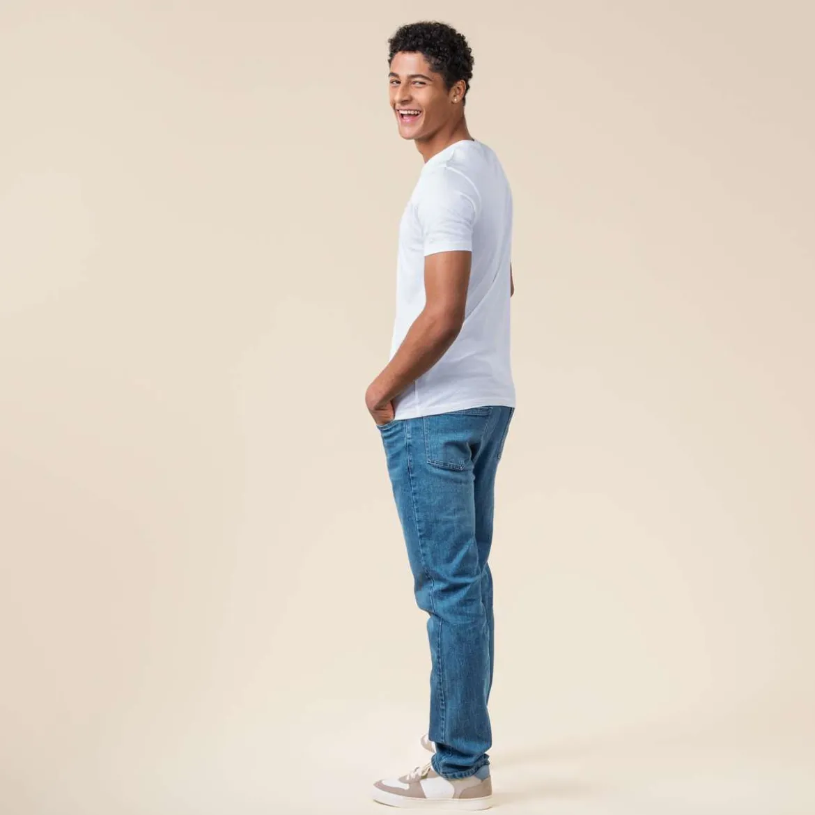 Living Crafts Herren T-Shirt Tawin aus Bio-Baumwolle, 2er-Pack
