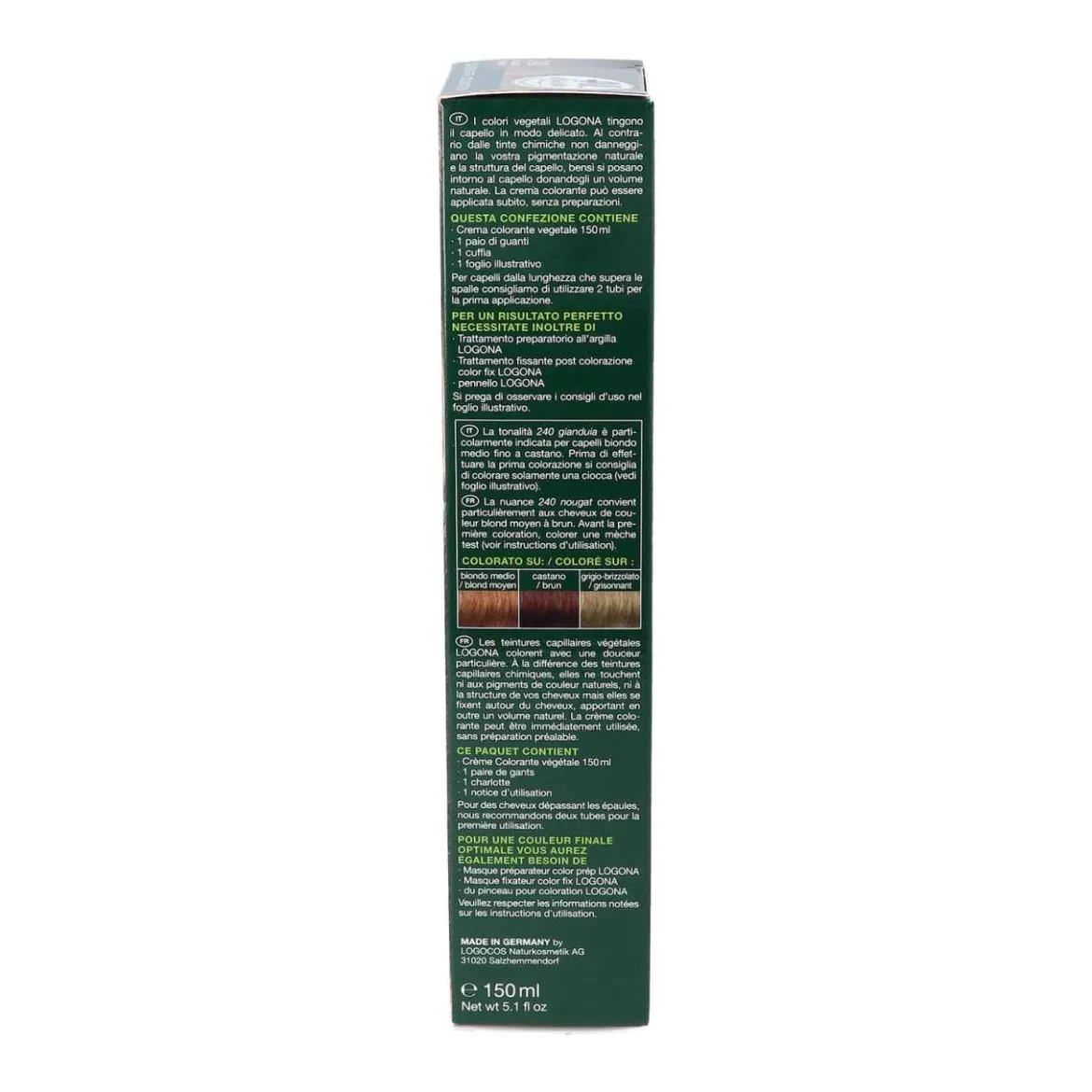 Logona Pflanzenhaarfarbe Color Creme Nougatbraun - bio-zertifiziert