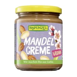 Mandel Creme Aufstrich vegan und ideal aufs Frühstücksbrot