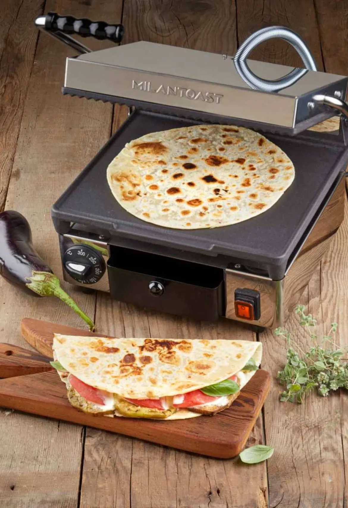 Milantoast Kontaktgrill keramikbeschichtet, bis 300 °C