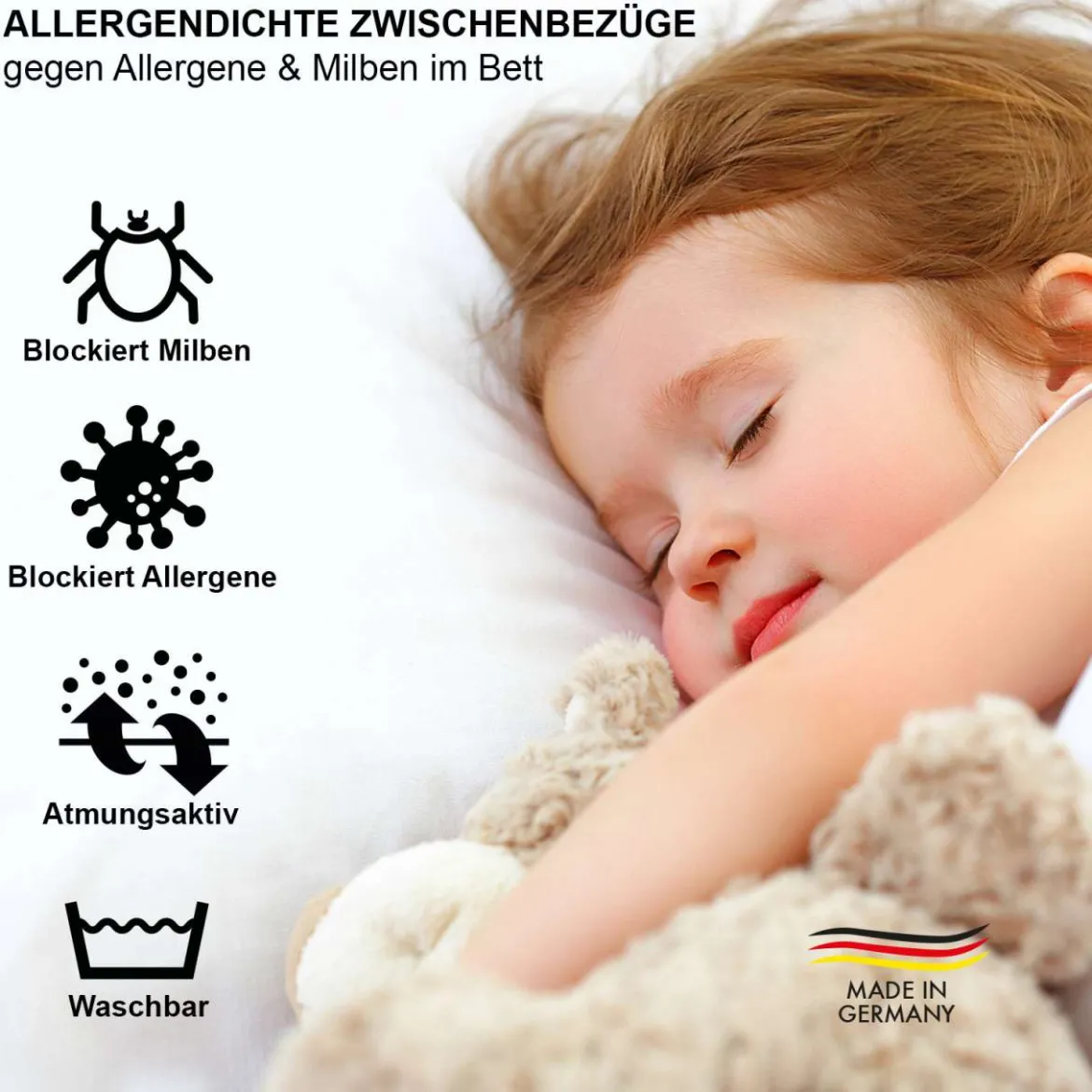 Milbenbezug Matratze (Encasing): Milbendichte Bezüge - Für Allergiker