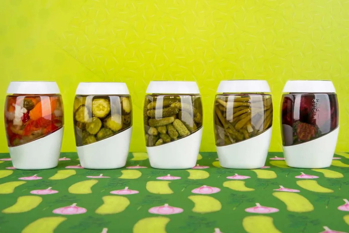 Mortier Pilon Fermentier-Gläser mit Keramikgewichten