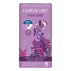 Natracare Nachtbinden - Bio Binden extra lang, 10 Stück