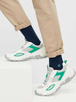 Natural Vibes Basic Navy: dunkelblaue retro Sneaker-Socken